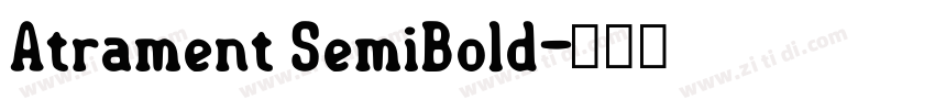 Atrament SemiBold字体转换